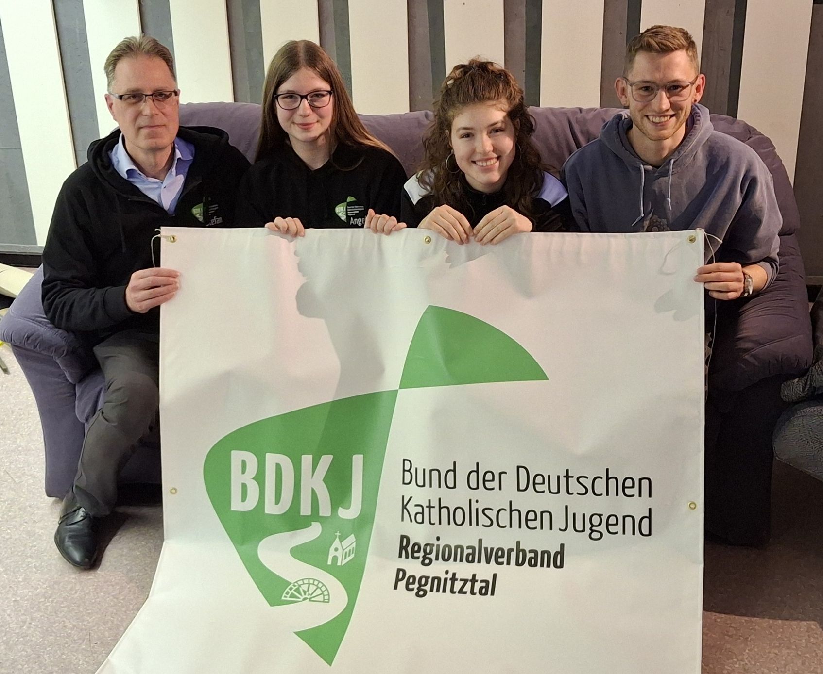 2026 BDKJ Vorstand - Stefan, Angelina, Amy, Michael