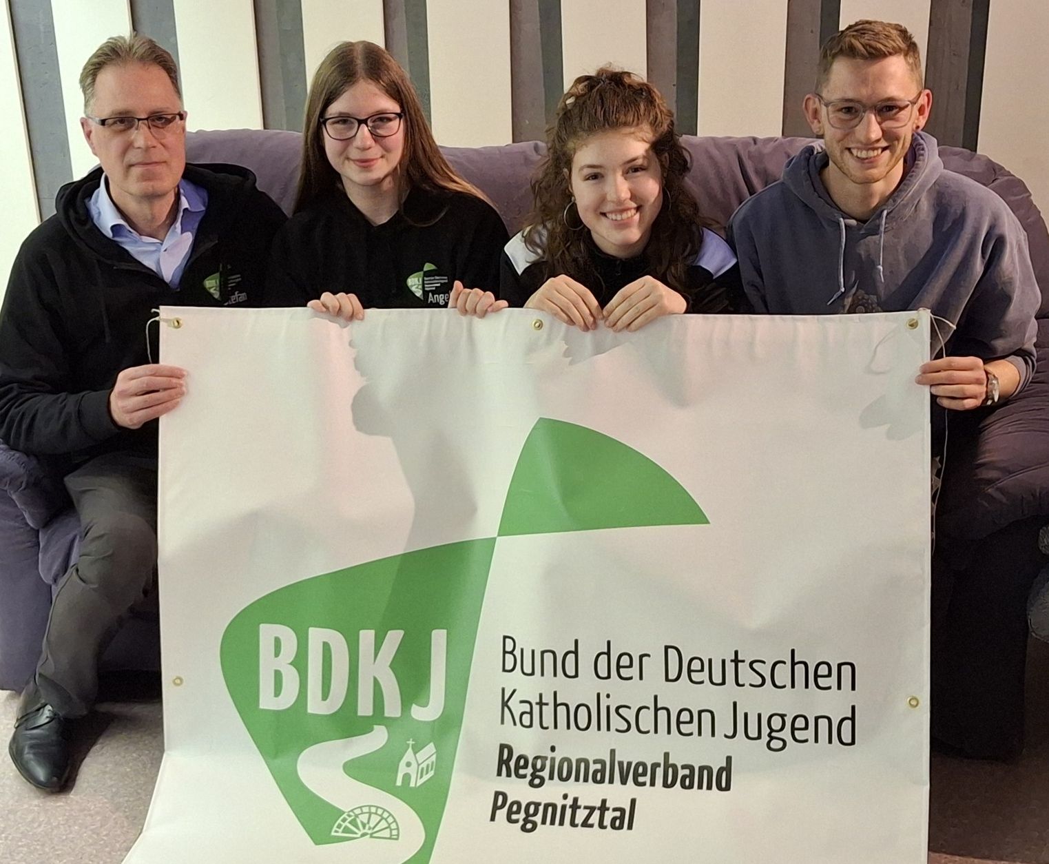 BDKJ Vorstand 2026 (Stefan Alexander, Angelina Kilian, Amy Schroth, Michael Domaischel)