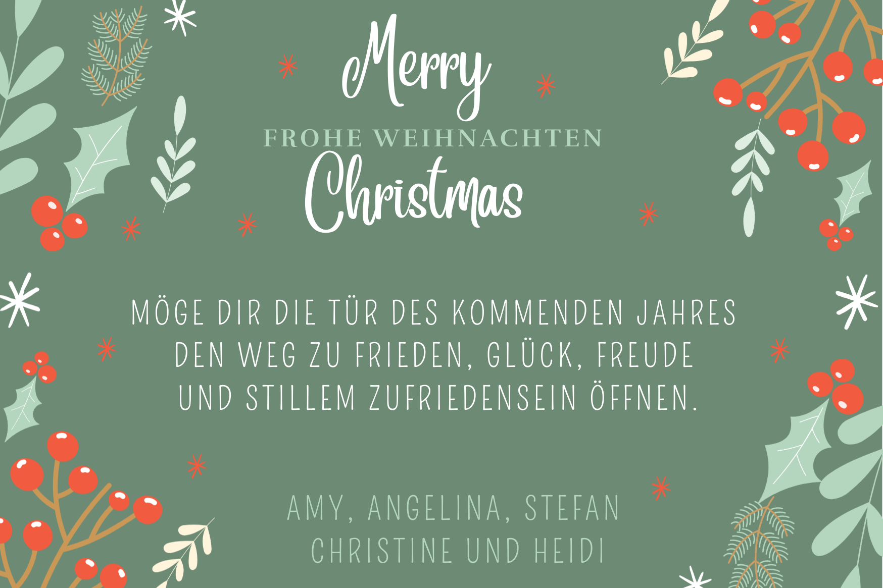 Weihnachtskarte 2025